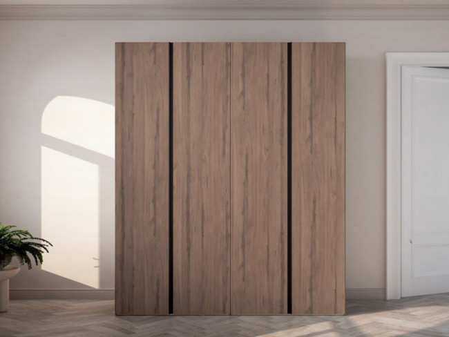 armario 4puertas batientes 199 cm puerta ted Modelo ARMARIO-CRETA-A17 - pensado para quienes buscan más confort y estilo en su dormitorio de matrimonio