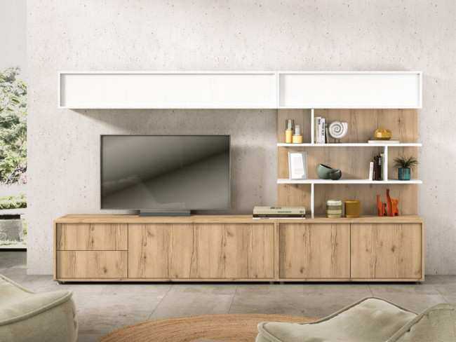 Comedor de diseño práctico con modulo bajo cajon izquierda con - modulo bajo puerta Modelo MUEBLES-SALON-COMEDOR-MARE-35 - para familias que buscan soluciones elegantes y útiles