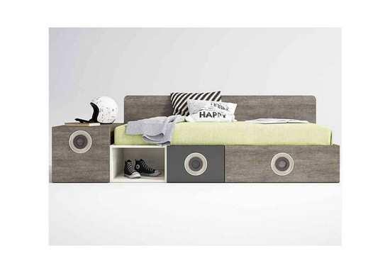 composicion modular con baul doble mas cajones block con Modelo UP-315  