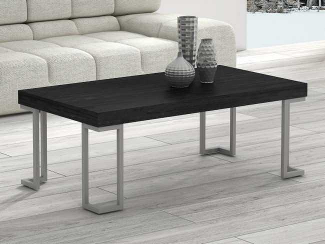 mesa centro atamborado 110- colores metal blanco, negro y plata gris Modelo MUEBLES-SALON-COMEDOR-MARE-MESA-CENTRO-440 - en  Valencia, pensado para ser práctico y moderno