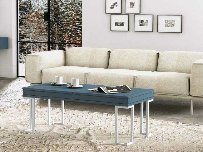  mesa-centro elevable doble 110 x 55 x 44 Modelo AUSTRAL-MESA-435 - con un diseño simple, limpio y contemporáneo