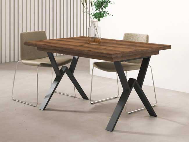 mesa comedorextensible madera metal 140 - abierta extensible 180- abierta Modelo MUEBLES-SALON-COMEDOR-MARE-MESA-293 - pensado para quienes buscan muebles que ofrezcan versatilidad