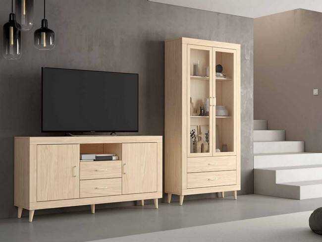 Mueble de salón MOON compacto y moderno      Modelo MOON-E-56 - con un diseño que se ajusta a las tendencias contemporáneas