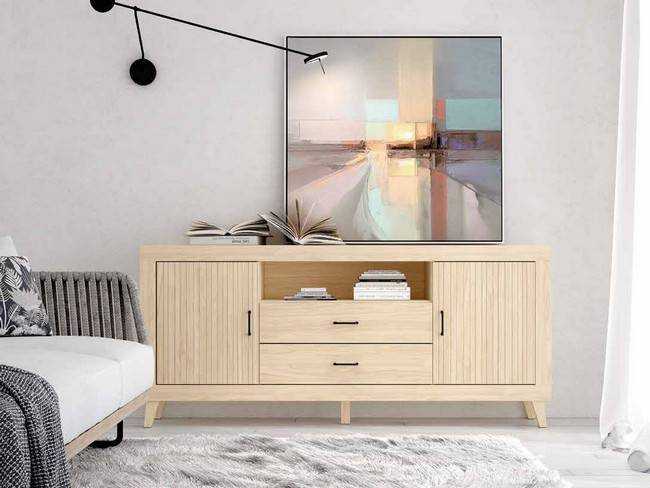 mueble tv Modelo MOON-E-87 - para complementar un ambiente moderno y minimalista