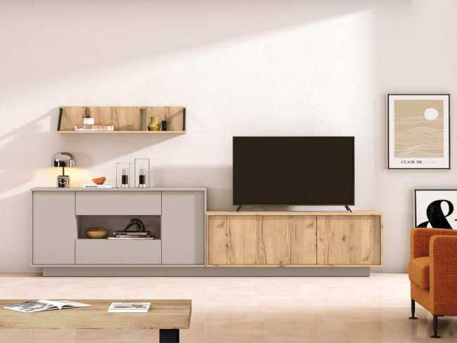 Muebles de comedor modernos con aparador cajon y puerta 158 - modulo bajo puerta Modelo MUEBLES-SALON-COMEDOR-MARE-15 - una opción que combina confort, estilo y funcionalidad