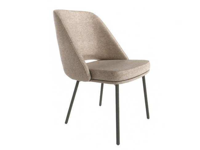 silla beirut en color marron con asiento y respaldo Modelo BGL-BEIRUT-MARRON  