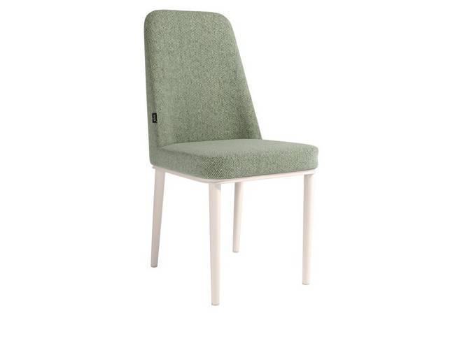 silla de comedor moderna modelo tromso patas en metal Modelo SILLA-TROMSO-PATAS-MARFIL-VERDE-38  