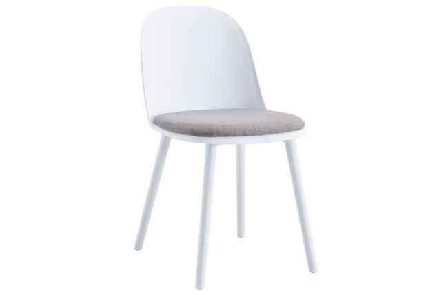 silla happy blanco / tex gris. Modelo 0900250028401  