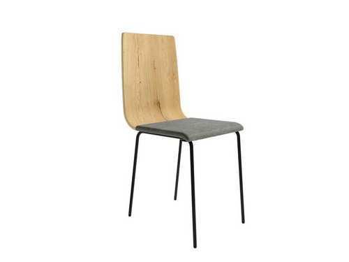 silla metal madera moderna Modelo BGL-DUBAI-ROBLE  