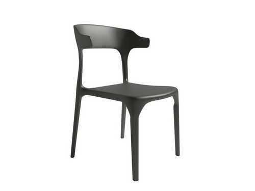 silla polipropileno moderna apilable Modelo BGL-PISA-GRAFITO  