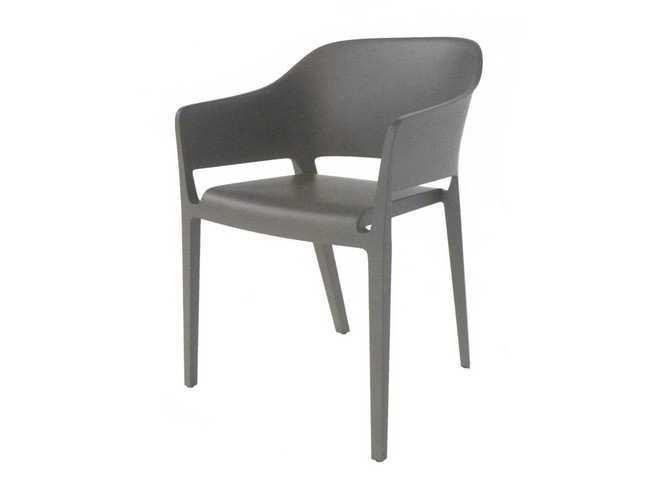 silla polipropileno moderna apilable Modelo BGL-VALETA-GRAFITO  