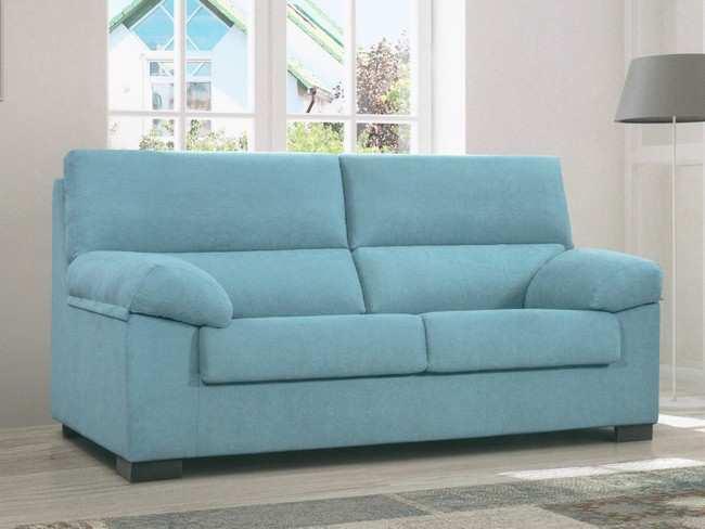 sofá de 3 plazas de 195 cm con patas madera, armazón de Modelo SOFA-VENUS-AYS - una opción ideal para salones que requieren un sofá versátil y confortable 