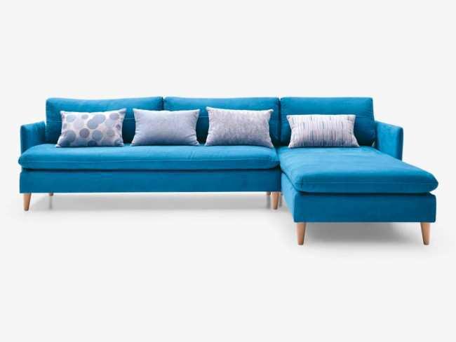 Sofá Chaise sin mecanismo, se utiliza el asiento como colchón. Medida 293 cm. modelo SOFA-CAMA-SIESTA-FB