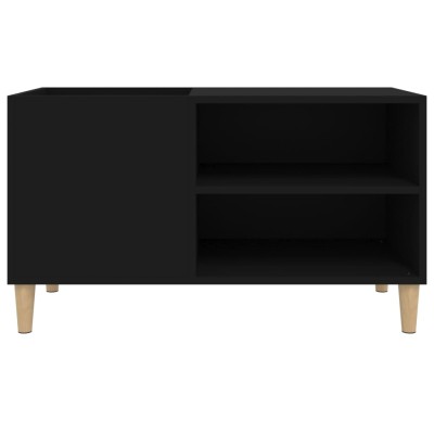 Maison Exclusive Mueble para discos madera contrachapada negro 84,5x38x48  cm