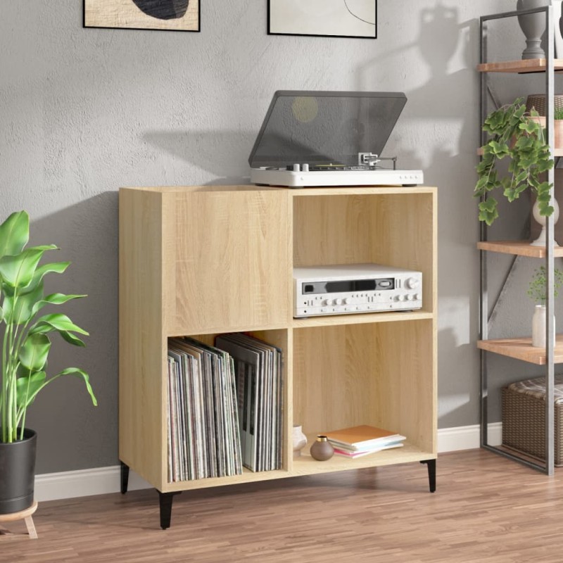 Mueble para discos madera contrachapada blanco 84,5x38x89 cm - referencia  Mqm-831997