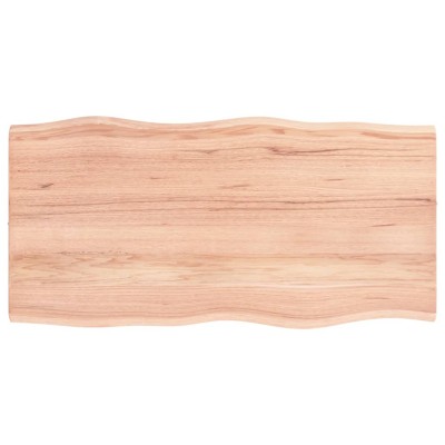 Tablero escritorio madera roble tratada marrón claro 80x40x2 cm