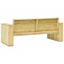 Juego de muebles de jardín 4 piezas madera de pino impregnada