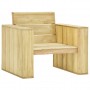 Juego de muebles de jardín 3 piezas madera de pino impregnada