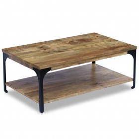 Mesa de centro madera de mango 100x60x38 cm