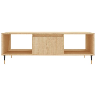 TEKEET Home Muebles Mesa de centro roble Sonoma 102x55x43 cm tamaño madera  de ingeniería