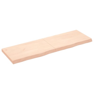 Tablero de mesa madera maciza de roble sin tratar 160x50x6 cm - referencia  Mqm-3156323