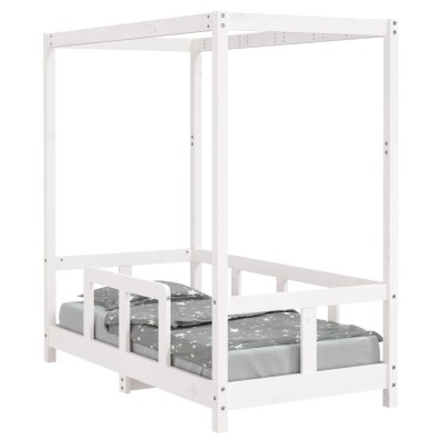 Estructura de cama para niños madera de pino blanco 70x140 cm - referencia  Mqm-834526
