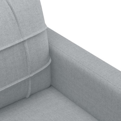 Juego de sofás con cojines 2 piezas tela gris claro - referencia Mqm-3201444