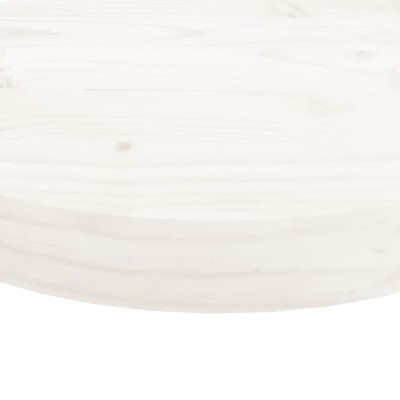 Tablero de mesa redondo madera maciza de pino blanco Ø90x3 cm