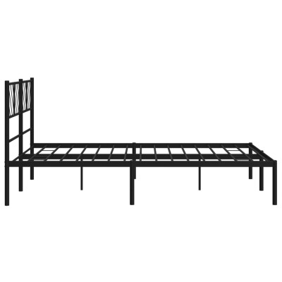 Estructura cama metal con cabecero y estribo blanco 160x200 cm - referencia  Mqm-353509