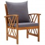 3057994  5 Piece Garden Lounge Set with Cushions Solid Acacia Wood (310265+2x310268)