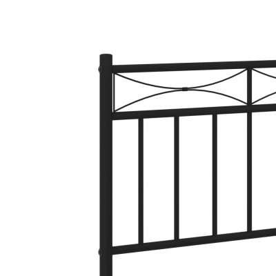 Estructura de cama con cabecero metal negro 150x200 cm - referencia  Mqm-352321