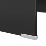 Soporte para TV/Elevador monitor cristal negro 70x30x13 cm