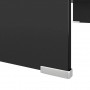 Soporte para TV/Elevador monitor cristal negro 80x30x13 cm