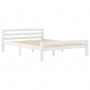 Estructura de cama con 2 cajones madera pino blanco 140x200 cm