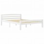 Estructura de cama con 4 cajones madera pino blanco 140x200 cm
