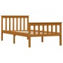 Estructura de cama con 2 cajones pino marrón miel 100x200 cm