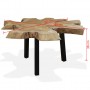 Mesa de centro de madera de teca genuina 80x70x38 cm