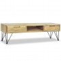 Mueble para la TV 120x35x35 cm de madera maciza de teca