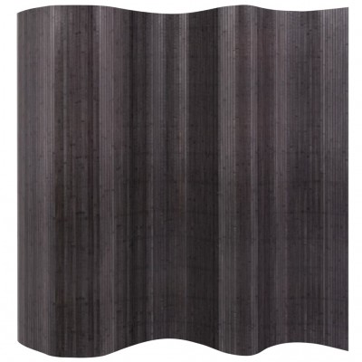 Biombo divisor de bambú gris 250x165 cm
