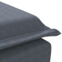 Sofá diván de masaje con cojín de terciopelo gris oscuro