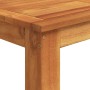 Mesa y taburetes de jardín 7 pzas madera acacia ratán PE gris