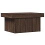 Mesa de centro madera de ingeniería marrón roble 100x55x40 cm