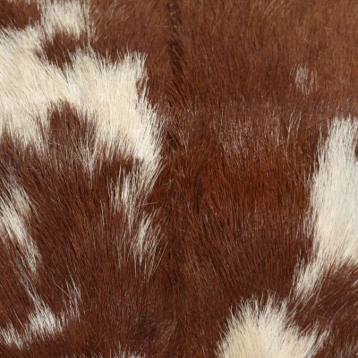 VidaXL Banco de retales Patchwork cuero auténtico cabra marrón 160 cm