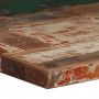 Mesa de bar de madera maciza reciclada multicolor 60x60x107 cm