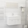 Conjunto de muebles de baño aglomerado blanco