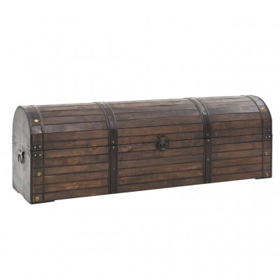 Baúl de almacenaje madera maciza estilo vintage 120x30x40 cm - referencia  Mqm-245801