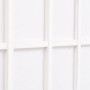 Biombo plegable con 4 paneles estilo japonés 160x170 cm blanco