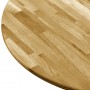 Superficie de mesa redonda madera maciza de roble 23 mm 500 mm