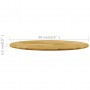 Superficie de mesa redonda madera maciza de roble 23 mm 600 mm