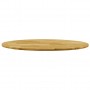 Superficie de mesa redonda madera maciza de roble 23 mm 800 mm